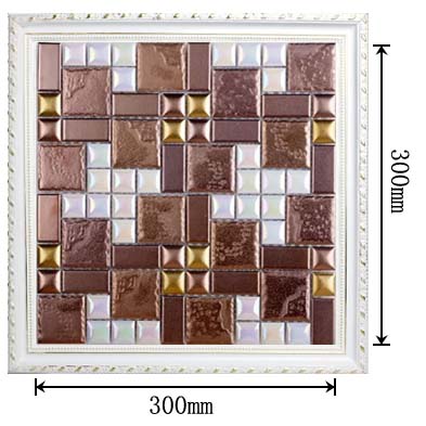 dimensions of glazed porcelain mosaic tile - hd-300