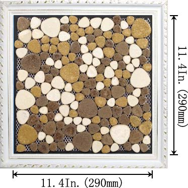 dimensions of porcelain pebble tile heart shaped fireplace wall borders - ppt008