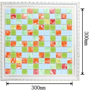 dimensions of the glass mosaic tile backsplash wall sticers -hc033
