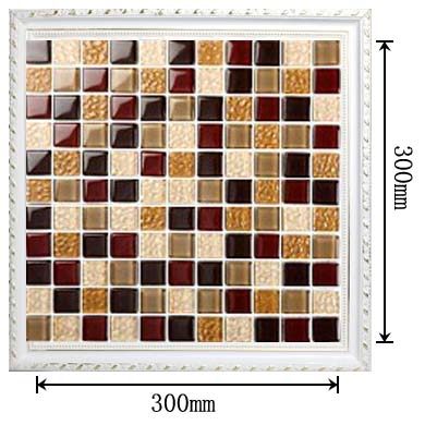 dimensions of the glass mosaic tile backsplash wall sticers - b319