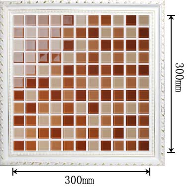 dimensions of the glass mosaic tile backsplash wall sticers - hp91