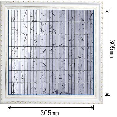 dimensions of the metallic mosaic tile aluminum panel wall backsplash tiles - ls14302