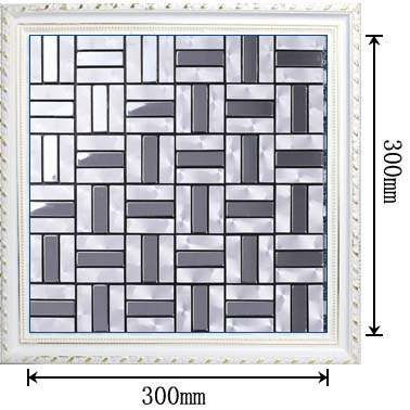 dimensions of the metallic mosaic tile aluminum panel wall backsplash tiles - ls4804