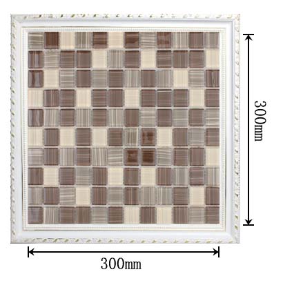 dimensions of the painted glass mosaic tile backsplash wall sticers - hc-133