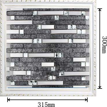dimensions of the stainless steel metal glass mosaic tile - 1650