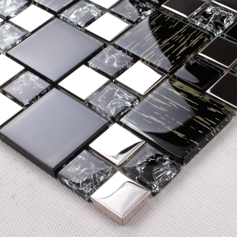 silver 304 stainless steel metal glass mesh mounted sheet