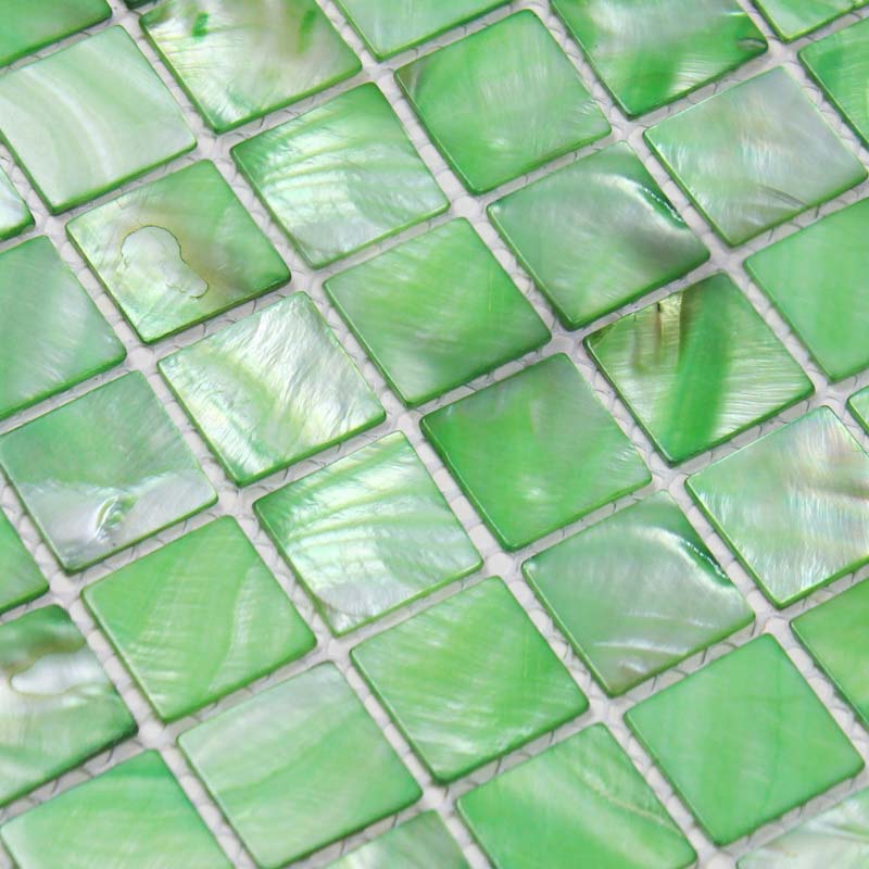 mother of pearl shell mosaic tile details