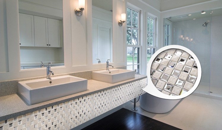 porcelain glass mosaic tile for bathroom backsplash wall tile 