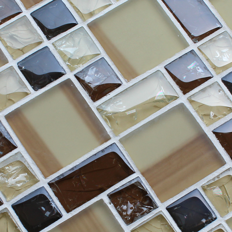 Wholesale Mosaic Tile Crystal Glass Backsplash Kitchen Countertop