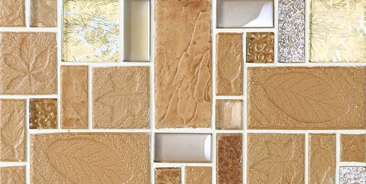 fill the gap glass mosaic tile details porcelain wall backsplash - y326