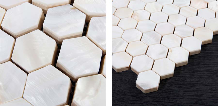 Mother of Pearl Shell Tile Backsplash Bathroom Wall Sticker