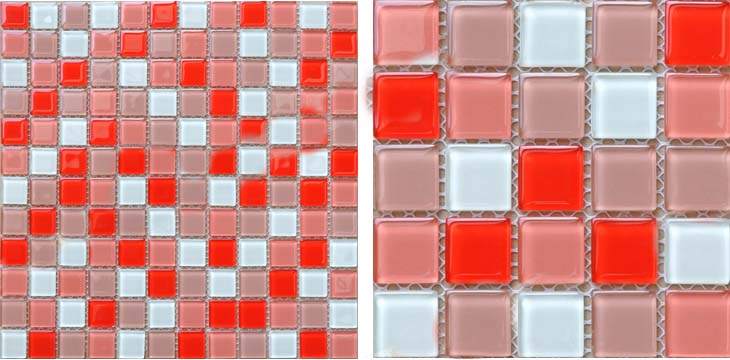 front of crystal glass mosaic tile wall stickers - ah229