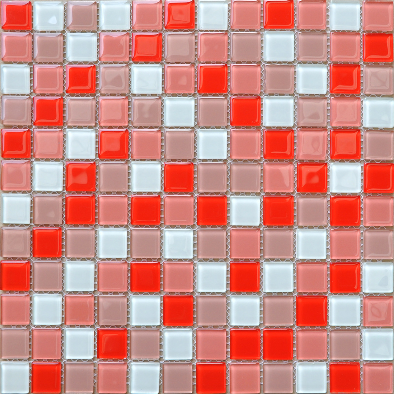 front of crystal glass tile mosaic kitchen wall tiles stickers - ah229