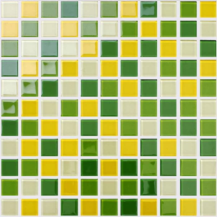 front side of the crystal glass mosaic tile for swimming pool - hp88