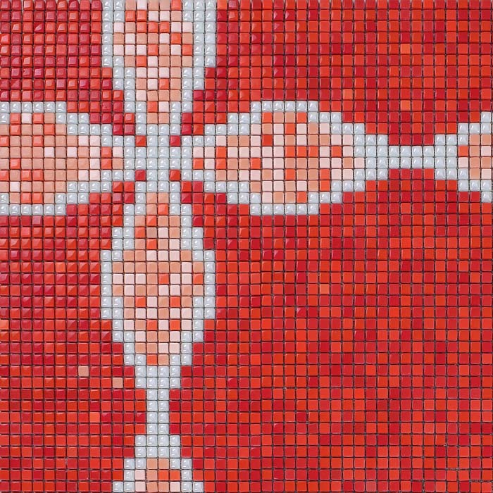 front of crystal glass tile glazed vitreous mosaic wall tiles - gh19