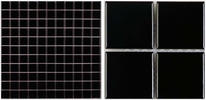 front side of glazed porcelain pool tile - hb-009