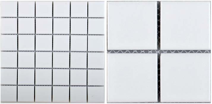 front side of glazed porcelain pool tile - hb-656