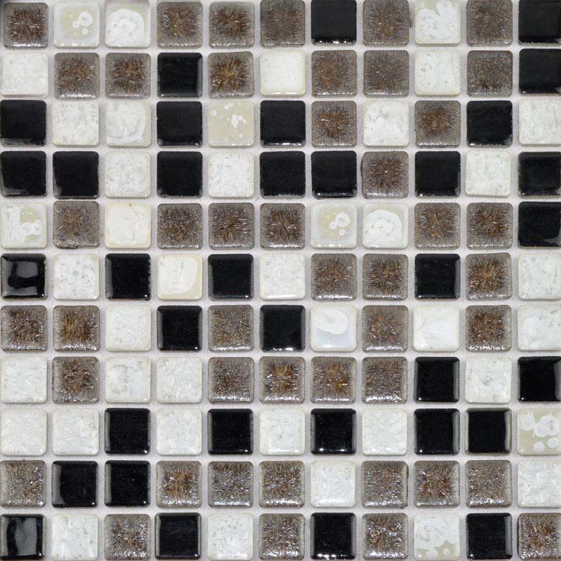 front side of porcelain mosaic  pool tile - TC-2507TM