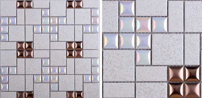 front side of glazed porcelain pool tile - hd299