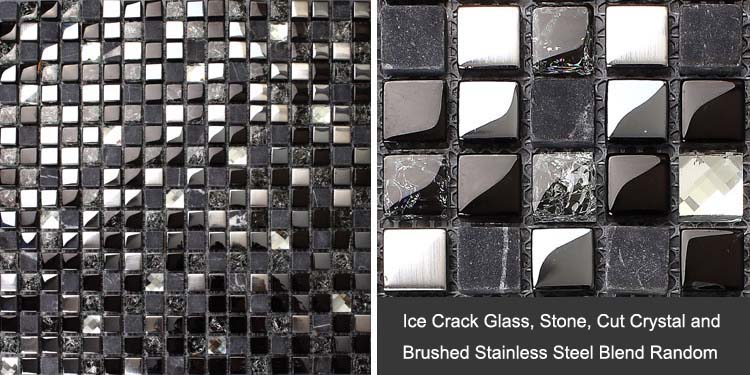decoration texture tiles Marble Gray Black Mosaic Plated Diamond Glass Silver decoration texture tiles Marble Gray Black Mosaic Plated Diamond Glass Silver