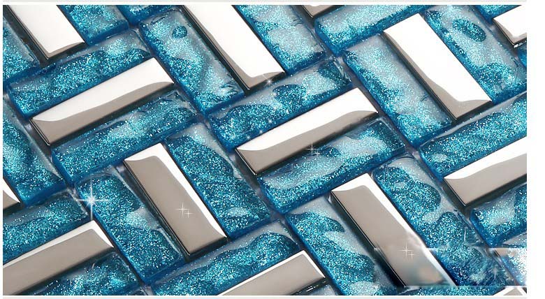 glass mosaic tile crystal backsplash wall tiles - d190