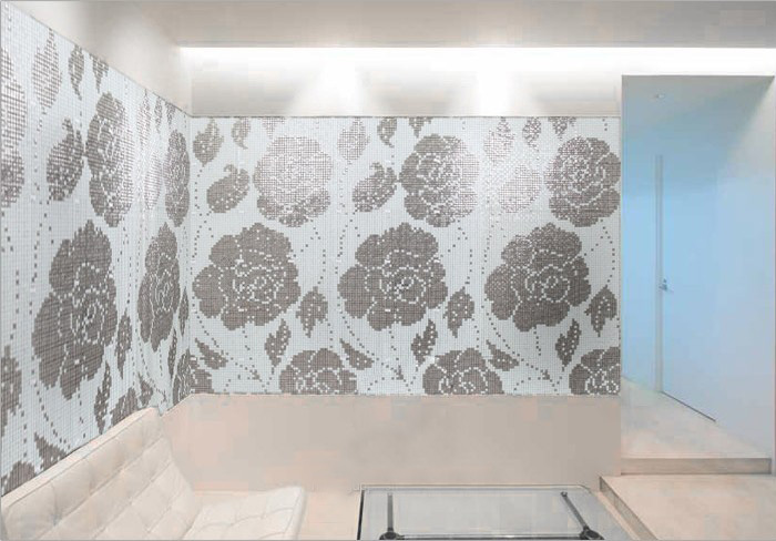 glass mosaic tile wallpaper 2128b