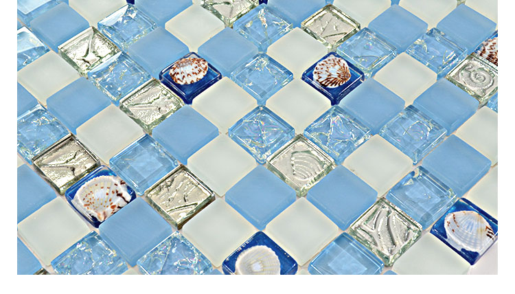 glass shell mosaic tiles - hm0001