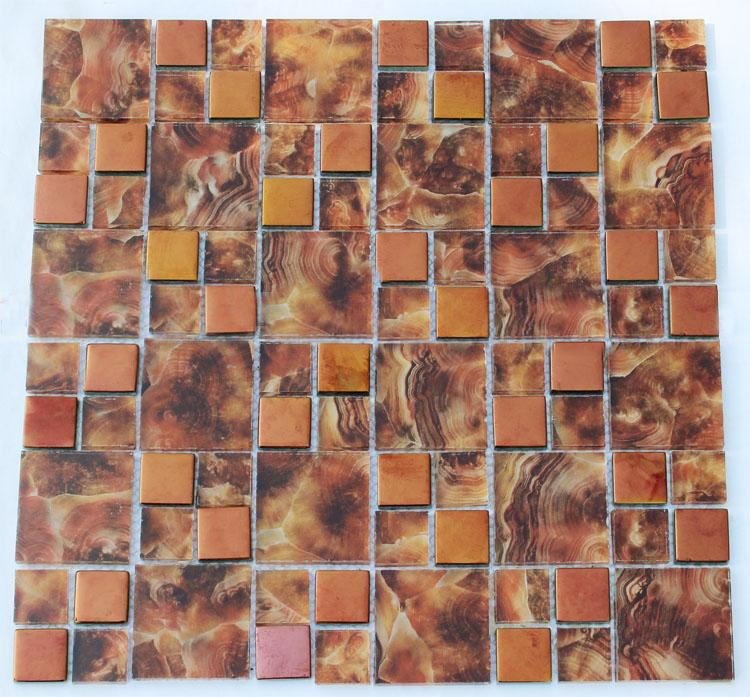 front side of the glass tile backsplash - blh007