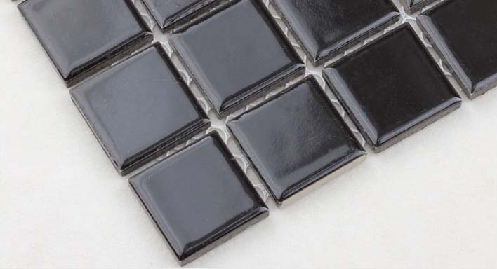 glazed porcelain mosaic floor tile details - hb-009