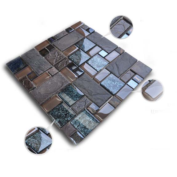 illustrations of features of crack glass tile porcelain mosaic blend- vg001