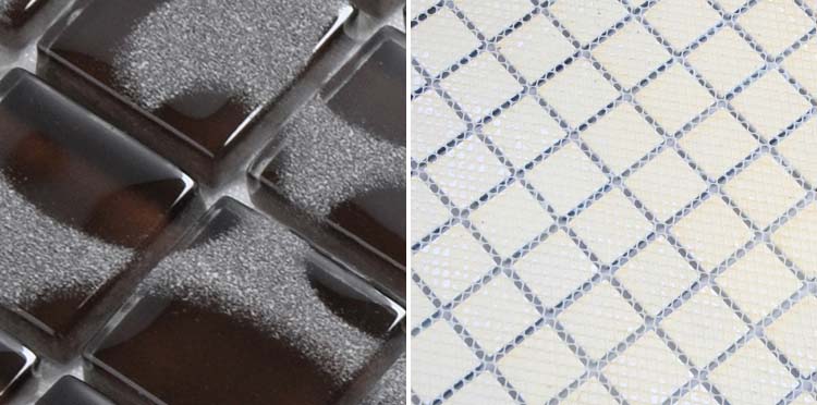 mesh mounted pattern mosaic tile - h059