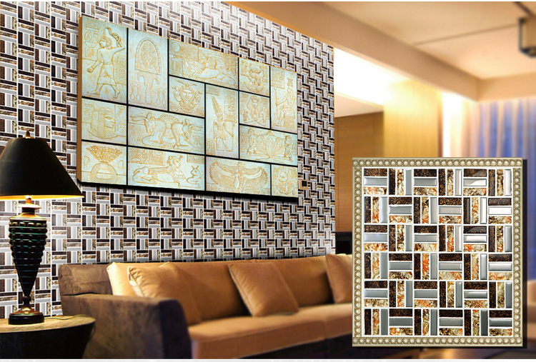 metal glass mosaic wall sticker - d197