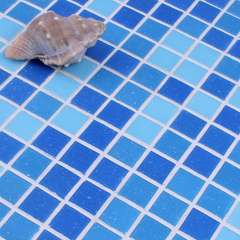 mosaic tile blue crystal glass swimming pool HC 468 1