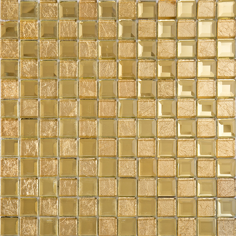 gold mirror glass tile crystal tile square wall backsplashes bathroom