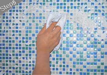 mosaic tiles installation guide step 5