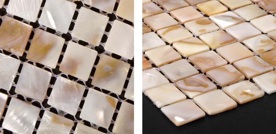 mother of pearl shell tile details - st002