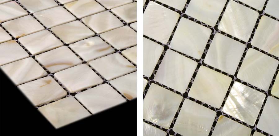 Fresh Water Mother of Pearl Shell Mosaic Tile Kitchen Backsplash