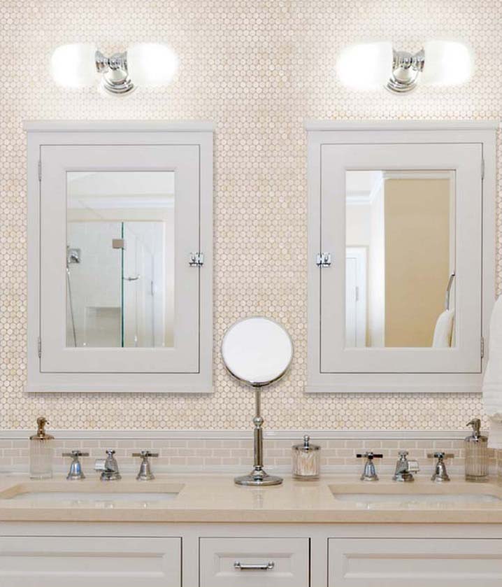 mother of pearl tile bathroom wall mirror tiles - st008