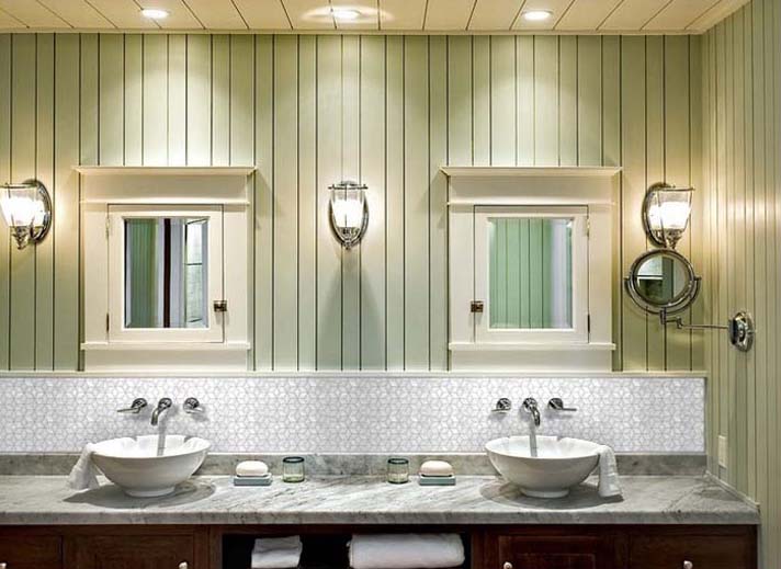 mother of pearl tile for bathroom wall mirror backsplash tile - st056