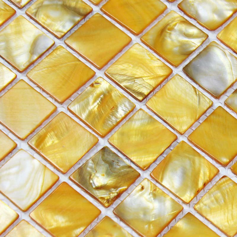 shell tiles 100% yellow seashell mosaic mother of pearl tiles kitchen