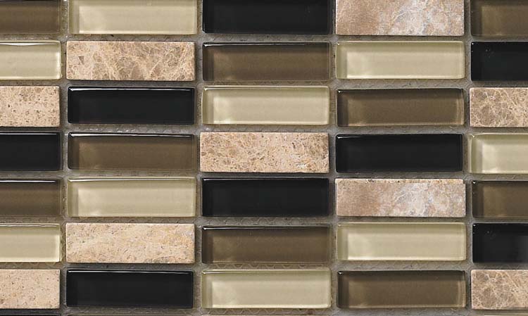 natural stone crystal glass mosaic tile wall stickers - 605