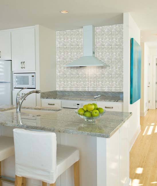 natural white mother of pearl tile kitchen backsplash - st048