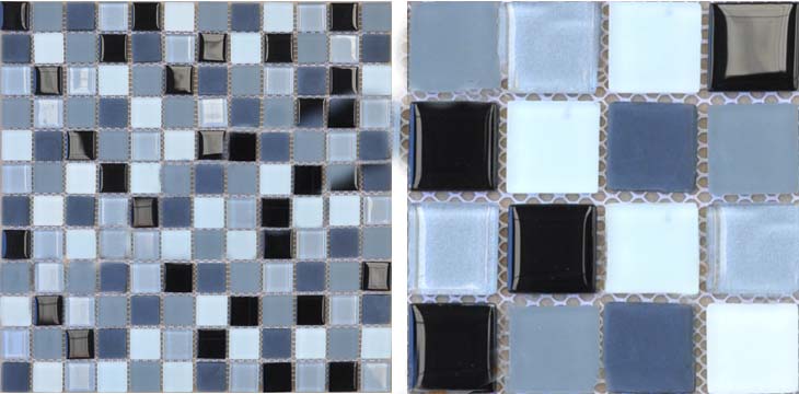 pearl powder crystal mosaice tiles wall backsplash sheet - hbh01