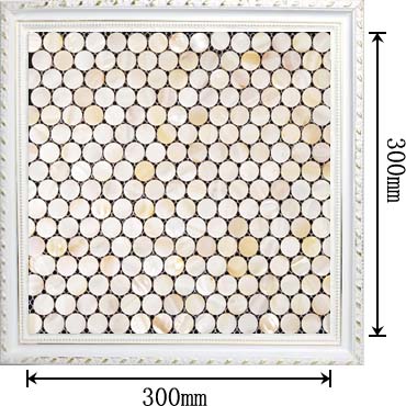 penny round mother of pearl bathroom wall mirror tile - st009