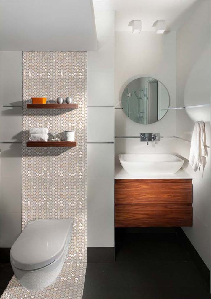 Mother of Pearl Tiles Penny Round Bathroom Wall Mirror Tile Mother of Pearl Tiles Penny Round Bathroom Wall Mirror Tile