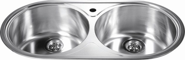 round kitchen sink 304 stainless steel chrome nickel - ch333