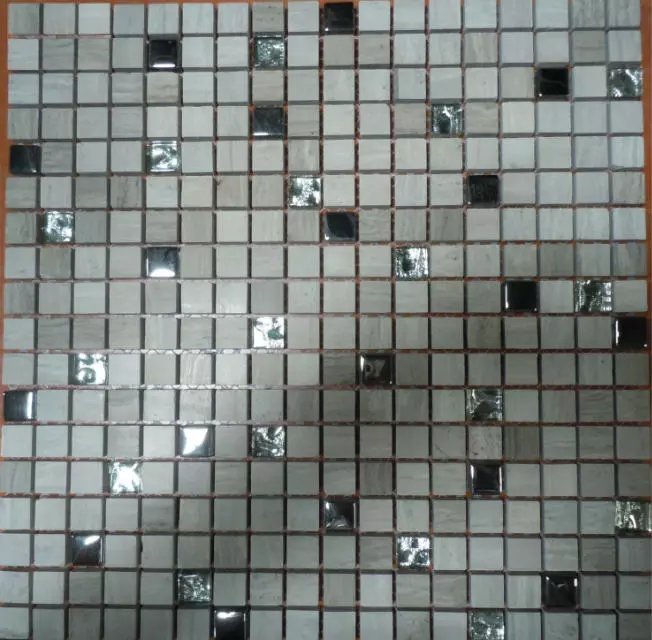 Stone Glass Mosaic Mirror Tile